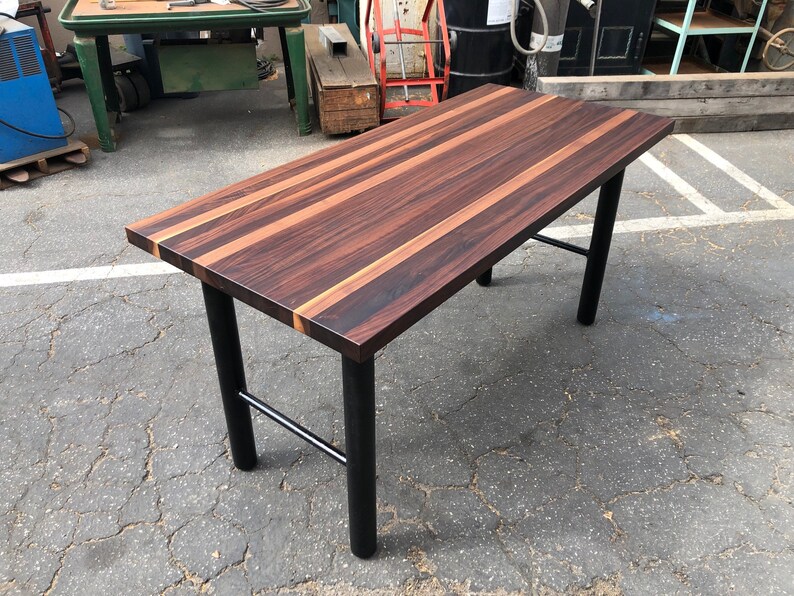 Custom Walnut Butcher Block Table Top Etsy