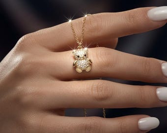 Nallebjörnshänge tillverkat i massivt 925 sterlingsilver.