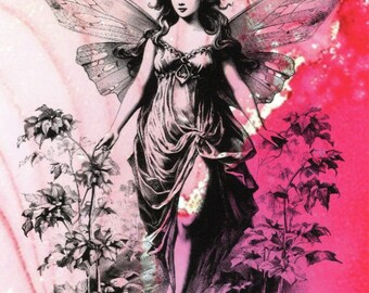 Pink Fairy Postcard