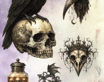 Gothic style postcard.