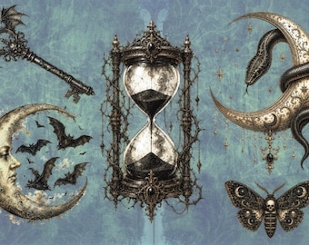 Gothic style postcard.