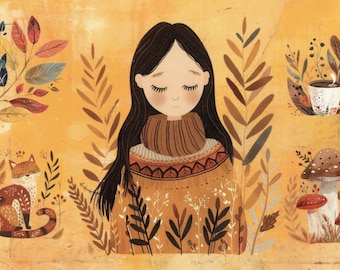 Autumn Fall Postcard