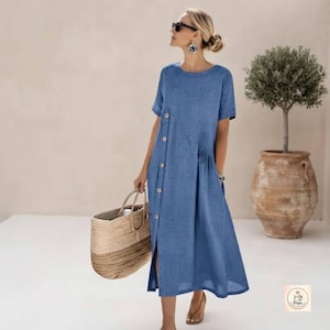 wedding guest dresses cream Ever-Pretty ever FAYE|Chic V Neck High-Low Short Sleeve Cocktail Dress In Ice Blue Size 4 sale_30.07 Casual Beach Wedding Guest Fabric is no stretch. 尺码:XL/XXL