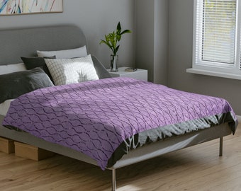 Amethyst Shimmy Blanket Lavender Purple Throw Blanket Girls Room Decor