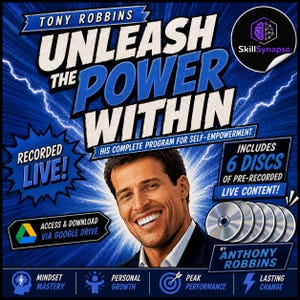 Tony Robbins Unleash the Power Within | Personal Development Audio Program | 6 Live Discs | Self Empowerment Course | Digital Download