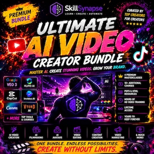 AI Creator Bundle | AI Video, Content Creation & Editing Courses