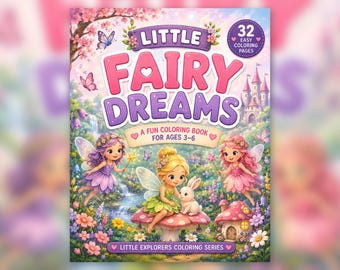 Livre de coloriage de fées pour enfants de 3 à 6 ans, à télécharger en PDF imprimable