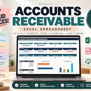 Foglio di calcolo per la gestione dei crediti, delle fatture e del controllo del credito con Excel.