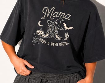 Western Halloween Family Shirts | Howl-o-Ween Rodeo Matching Set | Cowboy Boots Witch Hat Group Tee | Western Halloween Shirt