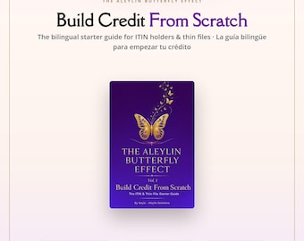 Se constituer un historique de crédit à partir de zéro — Ebook bilingue sur l'éducation financière, PDF anglais + espagnol, guide du débutant compatible avec les numéros ITIN, téléchargement numérique instantané