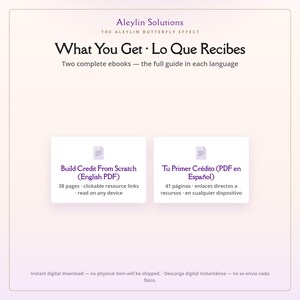 信用をゼロから構築する — バイリンガル信用教育電子書籍、英語＋スペイン語PDF、ITIN対応初心者ガイド、即時デジタルダウンロード 画像 3