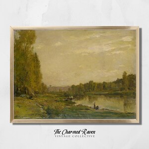 Charles-Francois Daubigny | Landscape on the Oise | French Country Landscape Art Print | PRINTABLE Digital Download