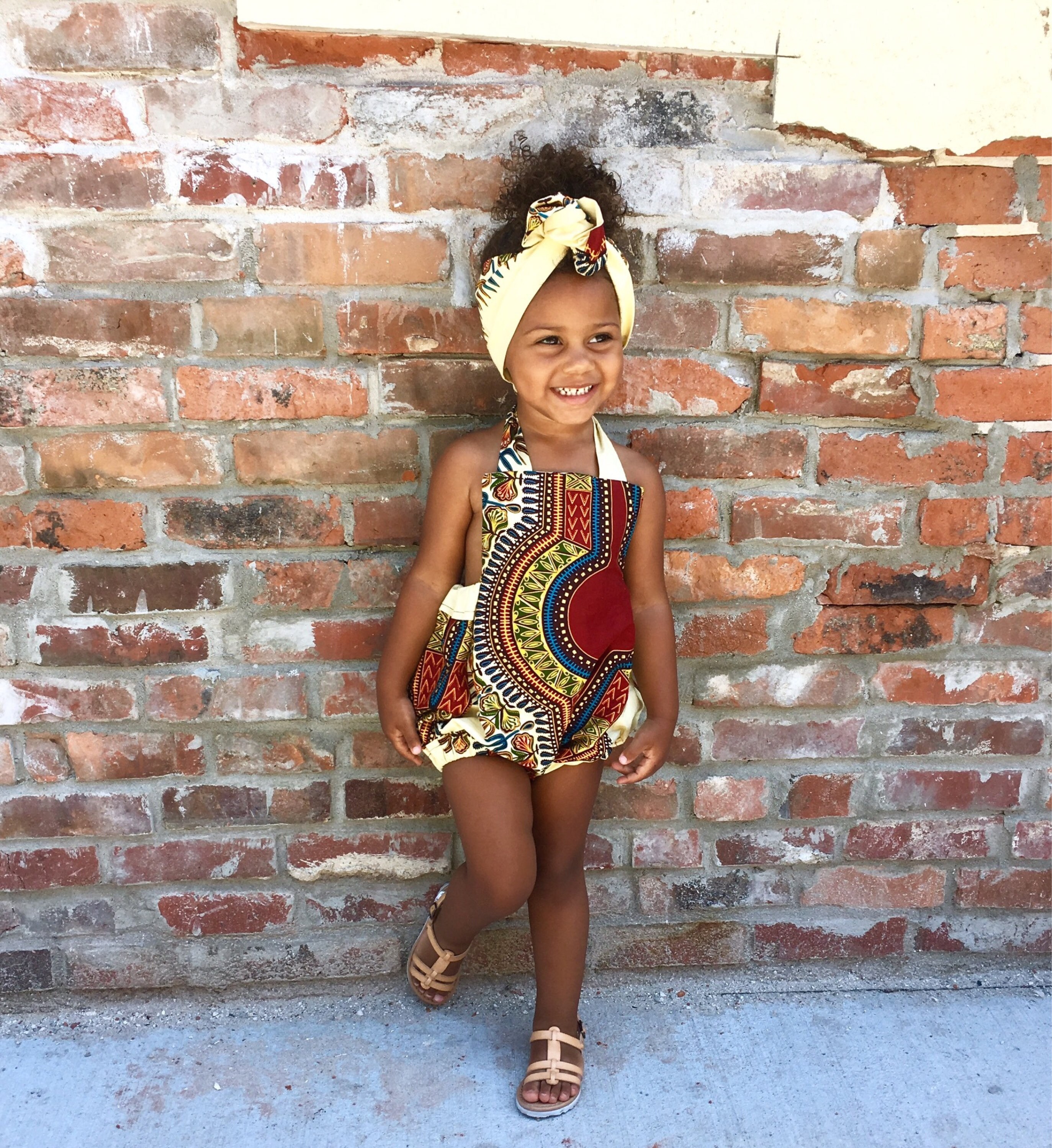 ankara jumpsuit for baby girl