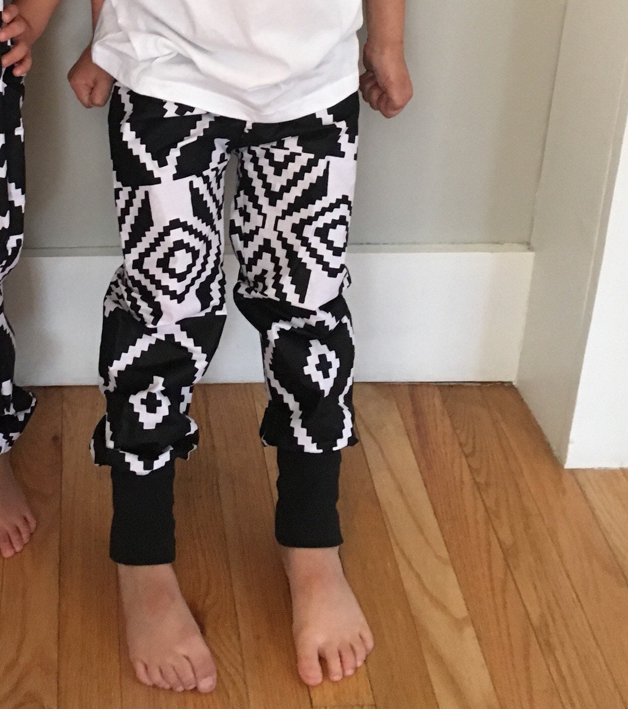 baby boy joggers with feet