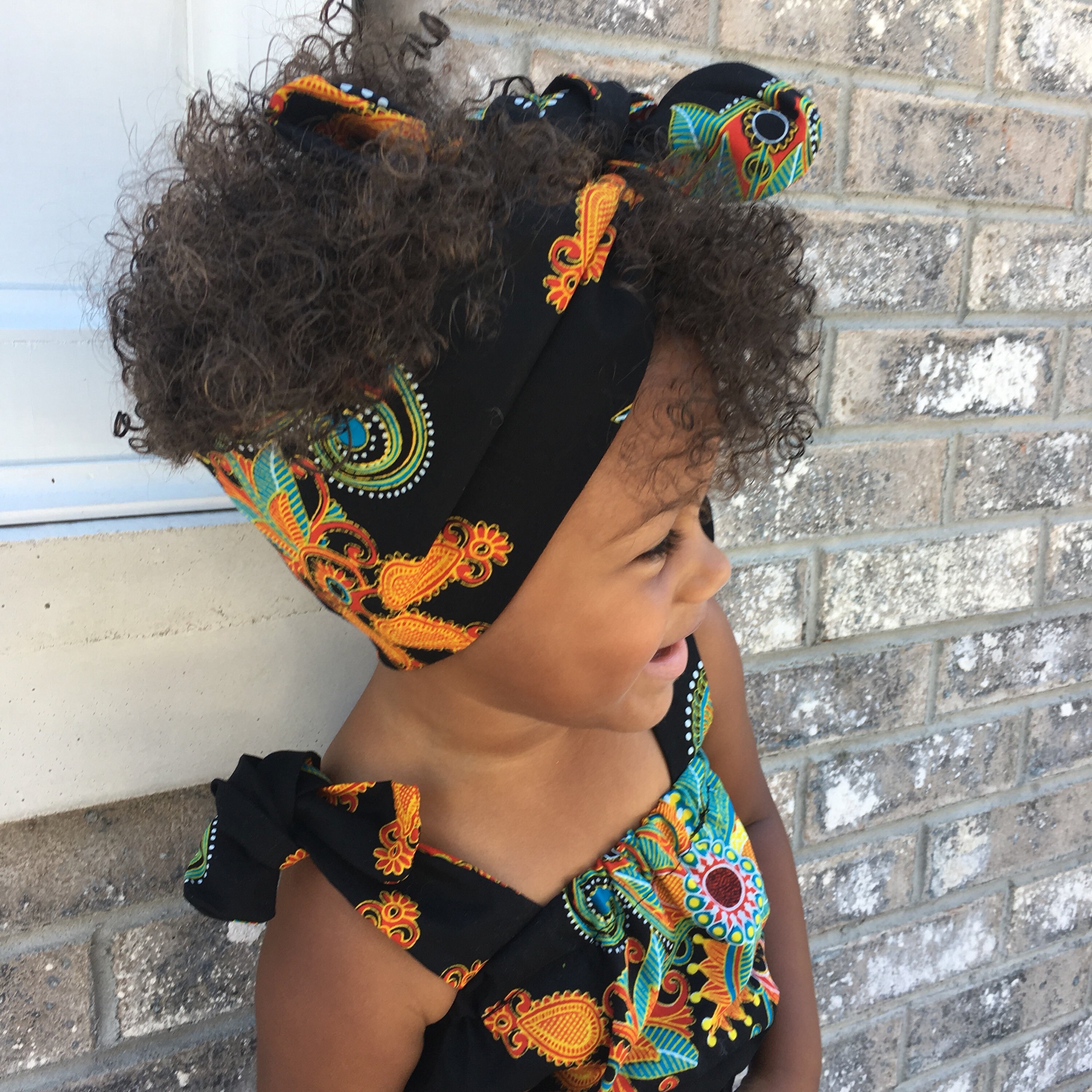 baby girl african head wraps