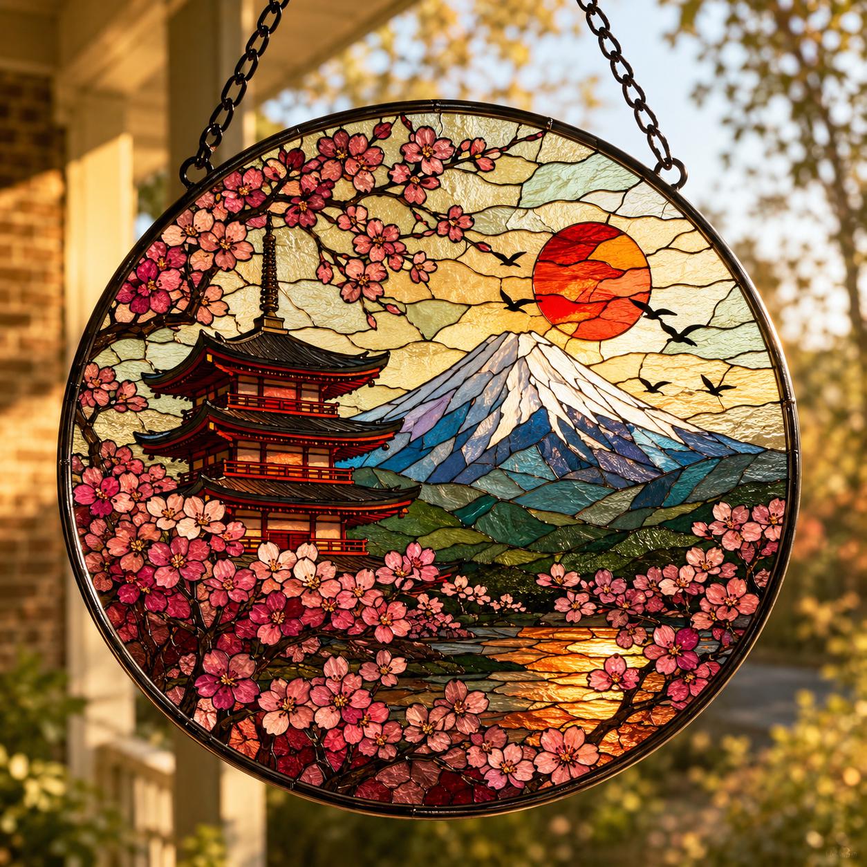 Mt Fuji Stained Glass - Etsy
