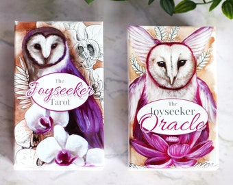 Joyseeker Tarot + Oracle BUNDLE | Tarot Deck, Oracle Deck, Animals Plants Flowers and Crystals