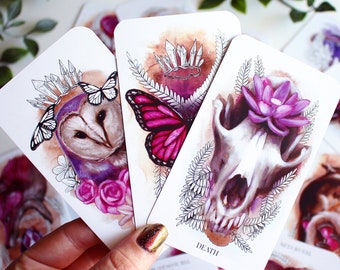 Joyseeker Tarot Deck | Animals Plants Flowers and Crystals, Divination