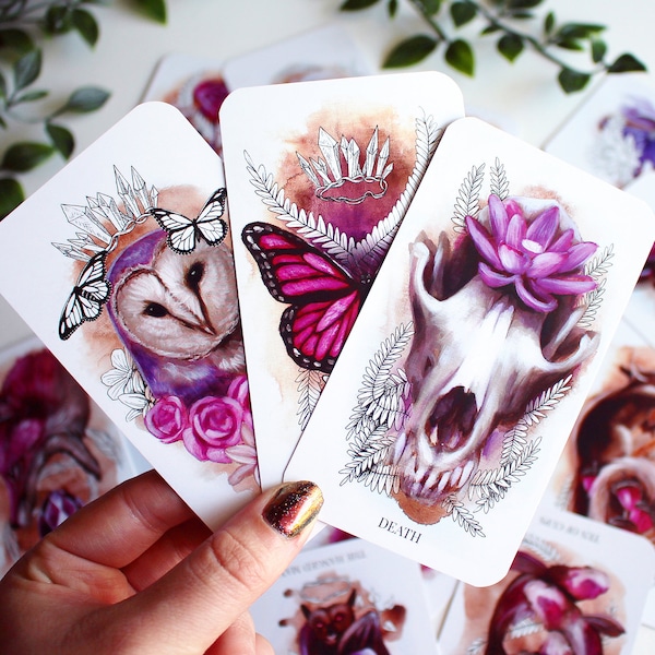 Joyseeker Tarot Deck | Animals Plants Flowers and Crystals, Divination