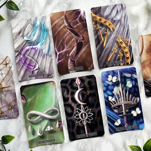 Jeu de tarot Belles bêtes | Jeu de tarot pour débutant, jeu de tarot animal, jeu de tarot unique avec boîte de cartes de tarot, jeu de tarot sombre, livre de tarot