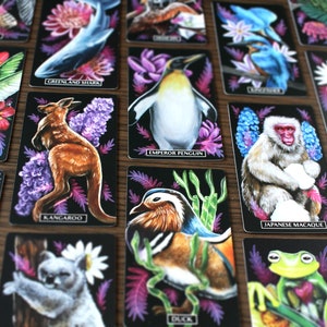 Deck ORACLE Chercheur d'Ombres Dark Oracle Deck avec animaux, fleurs et plantes, Oracle Cards avec guide, Indie Oracle Deck image 6