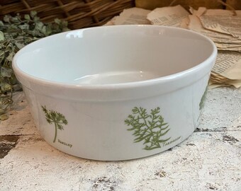 Tazón de cazuela de hierbas Taste Setter Tazón vintage