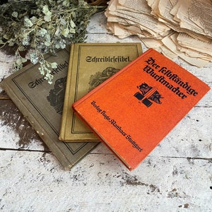 Vintage German Book School Foreign Book Collection