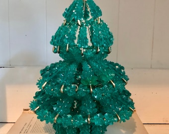 Beaded Safety Pin Christmas Tree