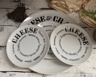 Shafford Cheese and Cracker Plates Serving Plates Vintage Charcuterie Board