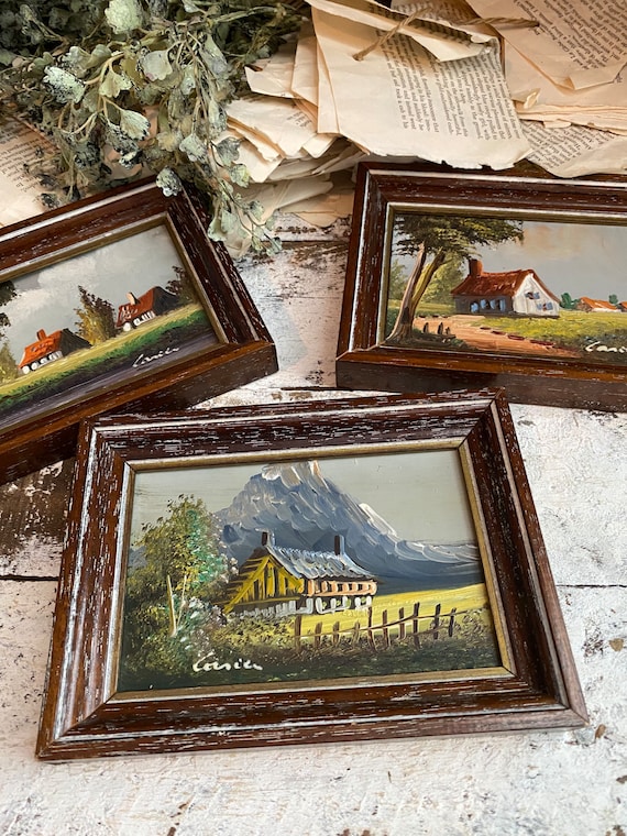 Signed Scenic Countryside Paintings Corsica Sold Separately