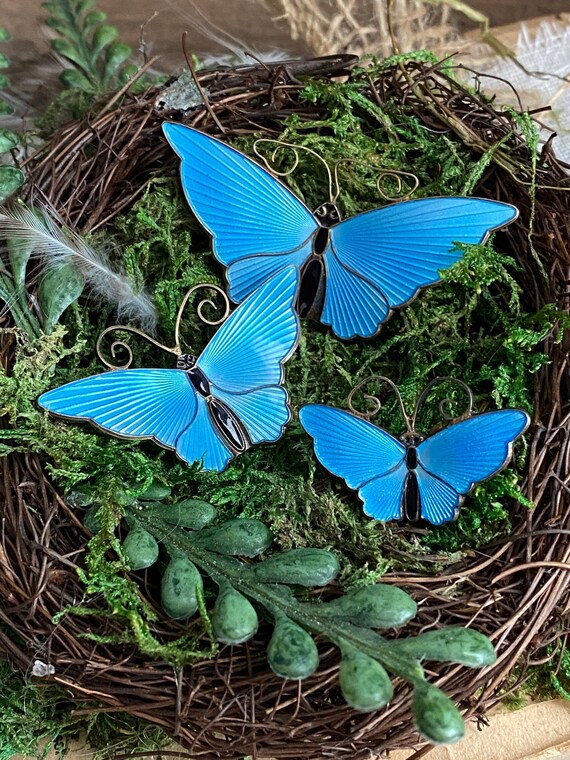 David Andersen Sterling and Guilloche Enamel Butt… - image 1