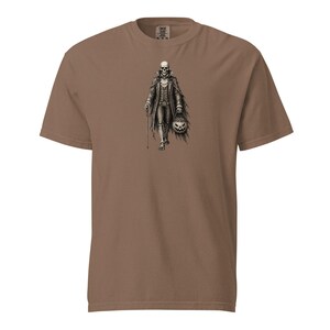 Skeleton Gentleman Shirt, Comfort Colors 1717, Victorian Halloween Tee, Gothic Skeleton Pumpkin Graphic, Vintage Spooky Unisex Gift