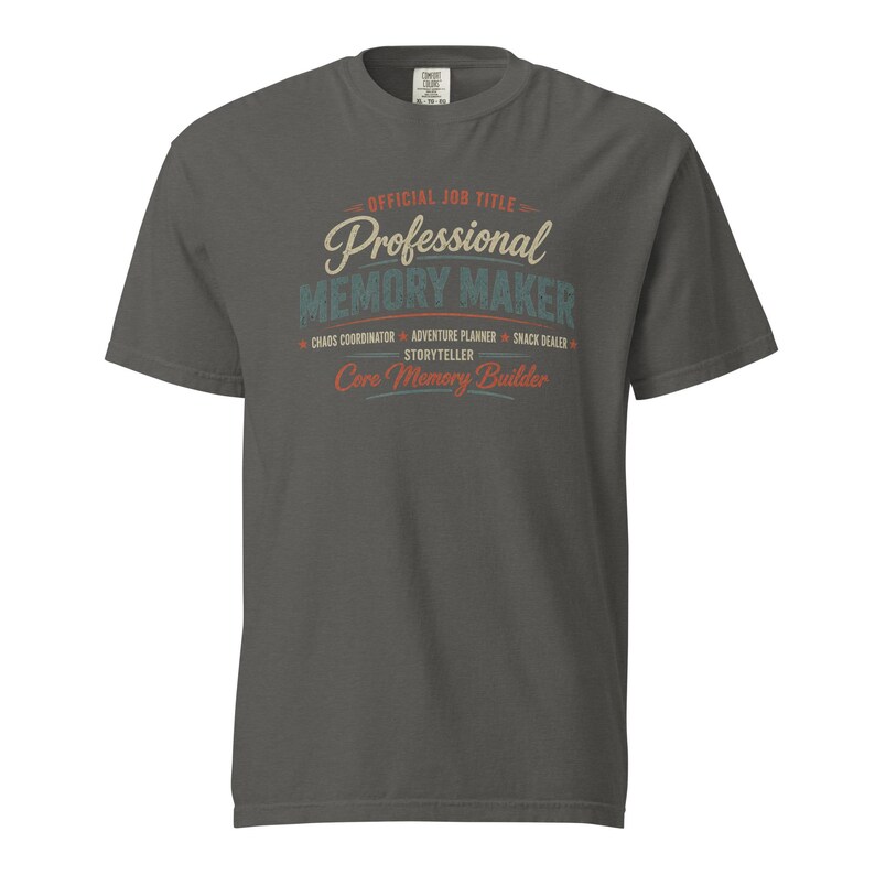 Official Job Title Professional Memory Maker Shirt, Core Memory Builder Tee, Grandpa Grandma Aunt Uncle Gift Comfort Colors 1717