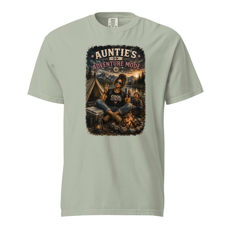 Auntie's Adventure Mode Shirt | Funny Camping Aunt Shirt | Cool Aunt Gift | Hiking Tee | Outdoor Lover Shirt | Chaos Creator Auntie