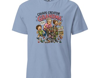 Koszulka dla babci z napisem „Chaos Creator” | Koszulka z napisem „Making Memories Questionable Decisions” | Prezent dla babci
