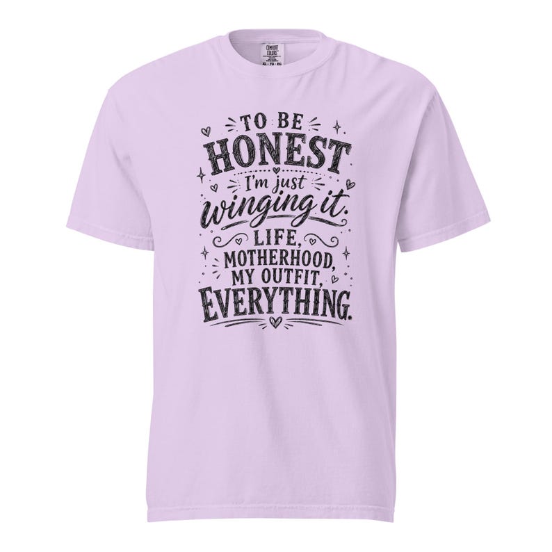 Funny Mom Shirt, Just Winging It Tee, Life Motherhood My Outfit Everything, Mom Life T Shirt, Gift for Mom, New Mom Birthday Gift