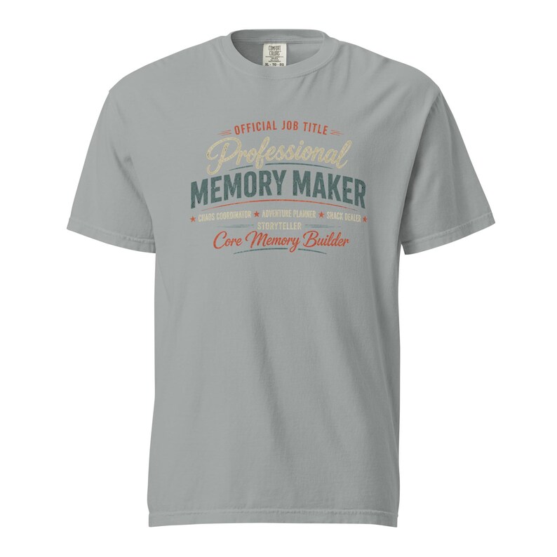 Official Job Title Professional Memory Maker Shirt, Core Memory Builder Tee, Grandpa Grandma Aunt Uncle Gift Comfort Colors 1717