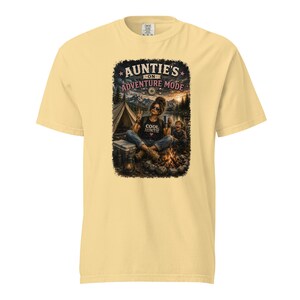 Auntie's Adventure Mode Shirt | Funny Camping Aunt Shirt | Cool Aunt Gift | Hiking Tee | Outdoor Lover Shirt | Chaos Creator Auntie
