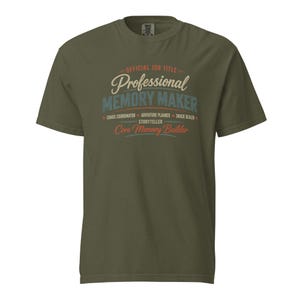 Official Job Title Professional Memory Maker Shirt, Core Memory Builder Tee, Grandpa Grandma Aunt Uncle Gift Comfort Colors 1717