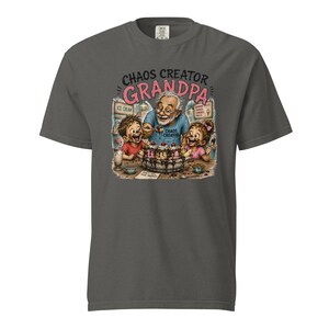 Chaos Creator Grandpa Shirt | Funny Grandpa Gift | Ice Cream Grandpa T-Shirt | Grandfather Gift | Gift for Papa | Family Humor Tee
