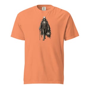 Skeleton Gentleman Shirt, Comfort Colors 1717, Victorian Halloween Tee, Gothic Skeleton Pumpkin Graphic, Vintage Spooky Unisex Gift