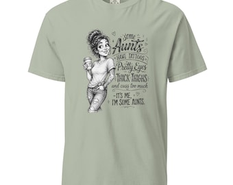 Camiseta de tía tatuada / Algunas tías tienen tatuajes / Camiseta de muslos gruesos / Regalo para tía