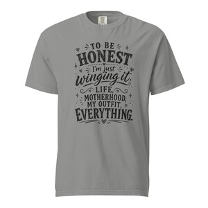 Funny Mom Shirt, Just Winging It Tee, Life Motherhood My Outfit Everything, Mom Life T Shirt, Gift for Mom, New Mom Birthday Gift