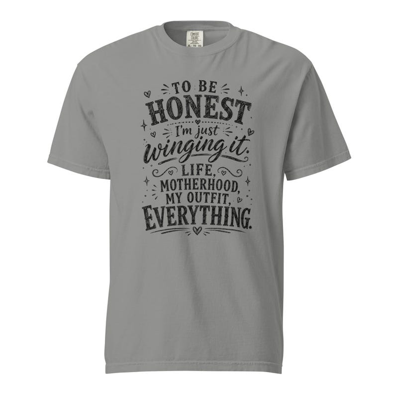 Funny Mom Shirt, Just Winging It Tee, Life Motherhood My Outfit Everything, Mom Life T Shirt, Gift for Mom, New Mom Birthday Gift