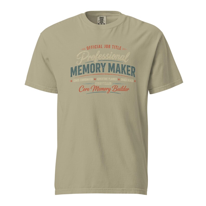 Official Job Title Professional Memory Maker Shirt, Core Memory Builder Tee, Grandpa Grandma Aunt Uncle Gift Comfort Colors 1717