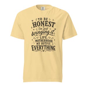 Funny Mom Shirt, Just Winging It Tee, Life Motherhood My Outfit Everything, Mom Life T Shirt, Gift for Mom, New Mom Birthday Gift