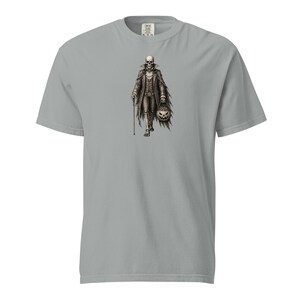 Skeleton Gentleman Shirt, Comfort Colors 1717, Victorian Halloween Tee, Gothic Skeleton Pumpkin Graphic, Vintage Spooky Unisex Gift
