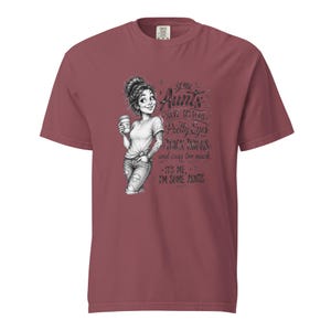 Tattooed Aunt Shirt, Some Aunts Have Tattoos Thick Thighs Tee, Funny Cool Aunt T Shirt, Messy Bun Auntie Gift, Gift for Aunt