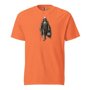 Skeleton Gentleman Shirt, Comfort Colors 1717, Victorian Halloween Tee, Gothic Skeleton Pumpkin Graphic, Vintage Spooky Unisex Gift
