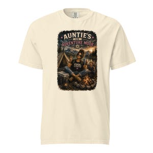 Auntie's Adventure Mode Shirt | Funny Camping Aunt Shirt | Cool Aunt Gift | Hiking Tee | Outdoor Lover Shirt | Chaos Creator Auntie